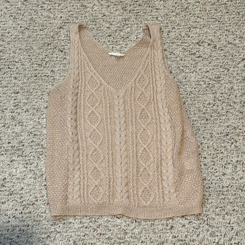 Blue Pepper knit tank - M